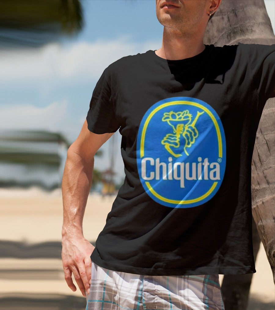 Chiquita Bananas Logo Iconic Blue And Yellow Emblem T-Shirt