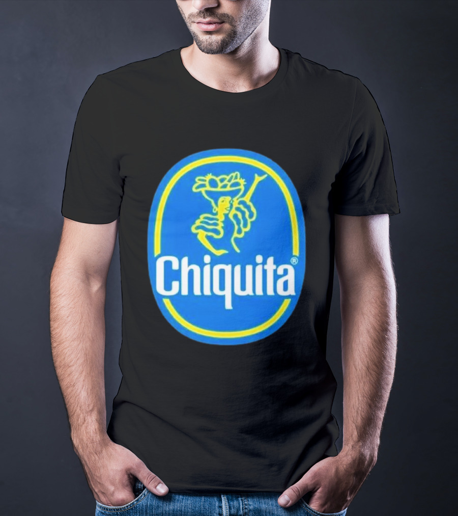 Chiquita Bananas Logo Iconic Blue And Yellow Emblem T-Shirt