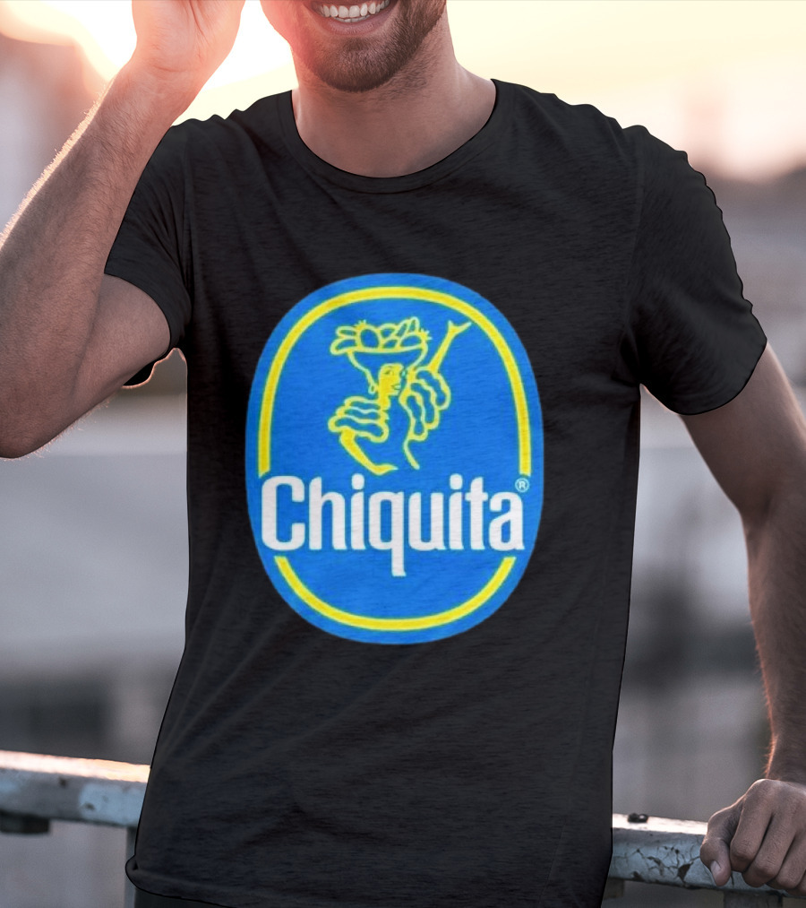 Chiquita Bananas Logo Iconic Blue And Yellow Emblem T-Shirt