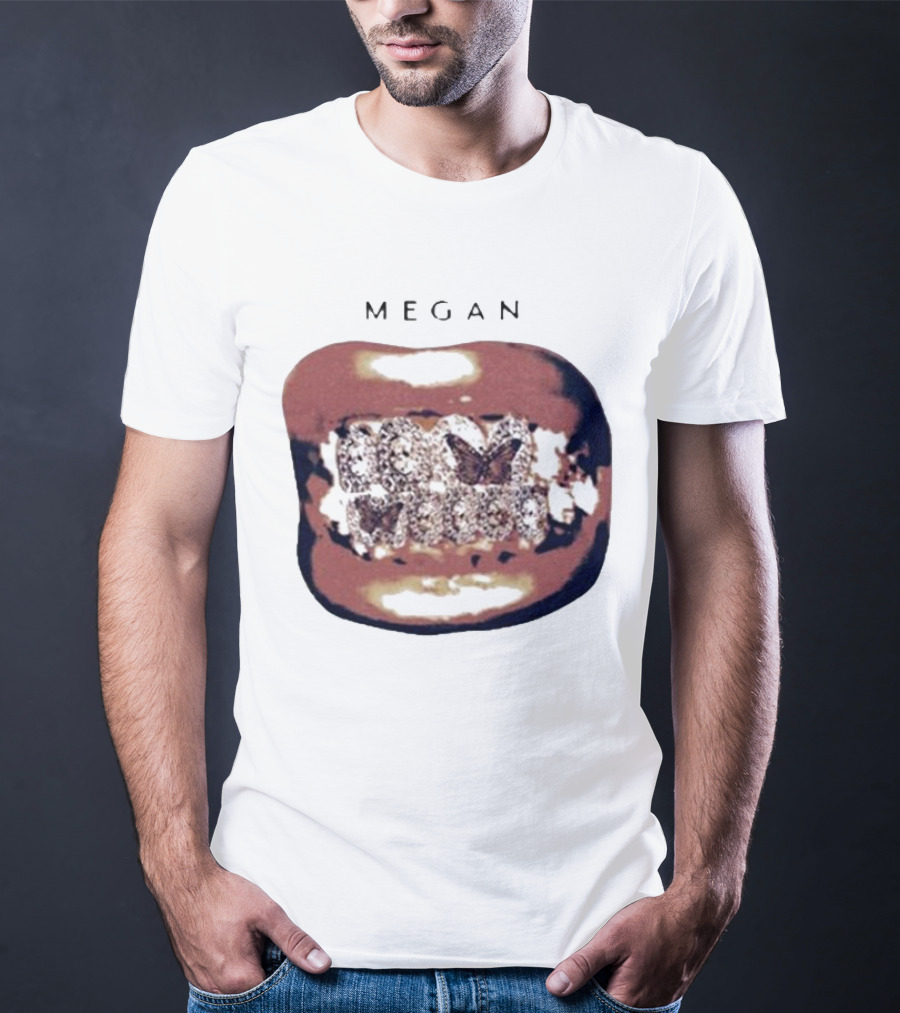 Megan Act II Grillz Diamond Bling Teeth T-Shirt