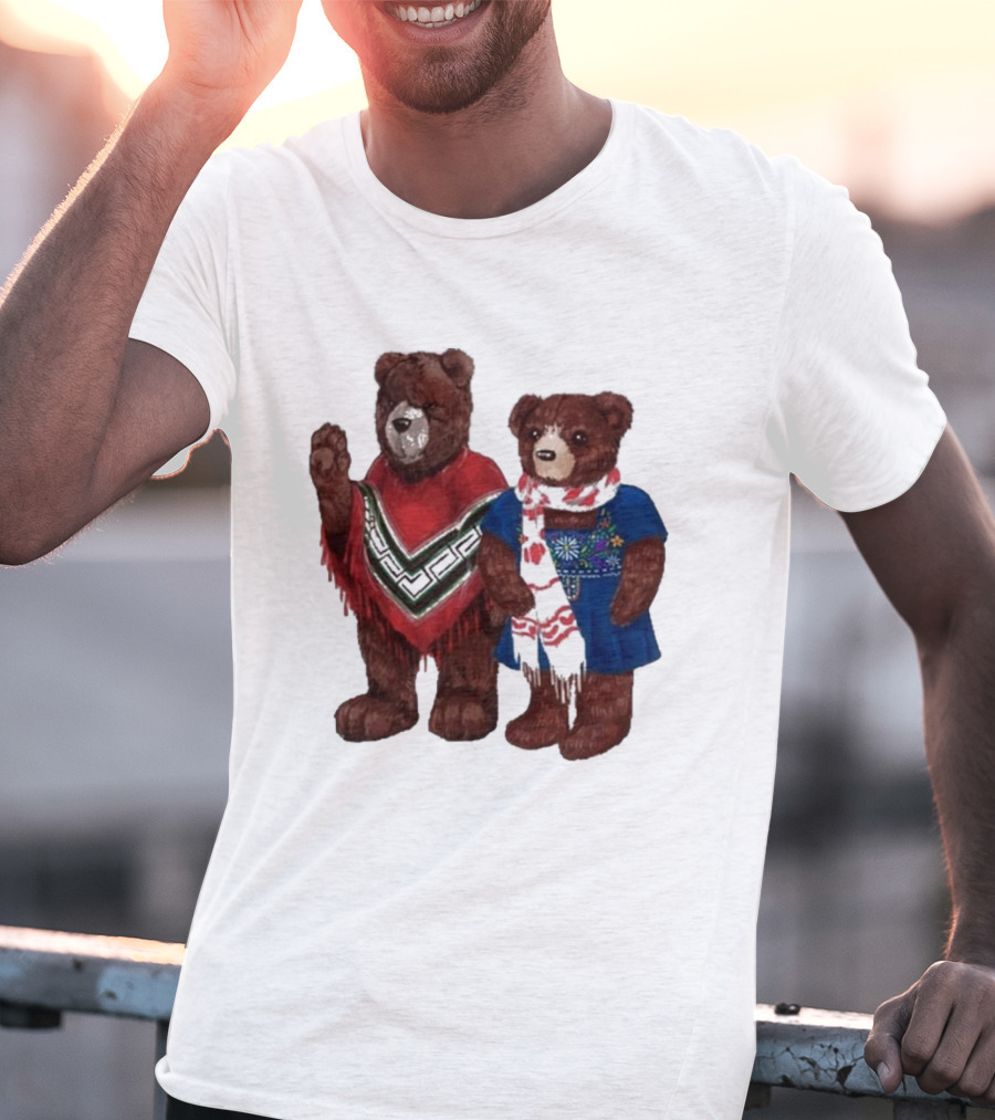 My Morning Jacket Pooch And Denise Bears Winter Poncho And Scarf T-Shirt