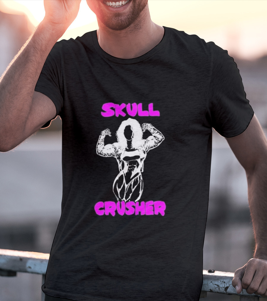 Skull Crusher Bodybuilder Flexing T-Shirt