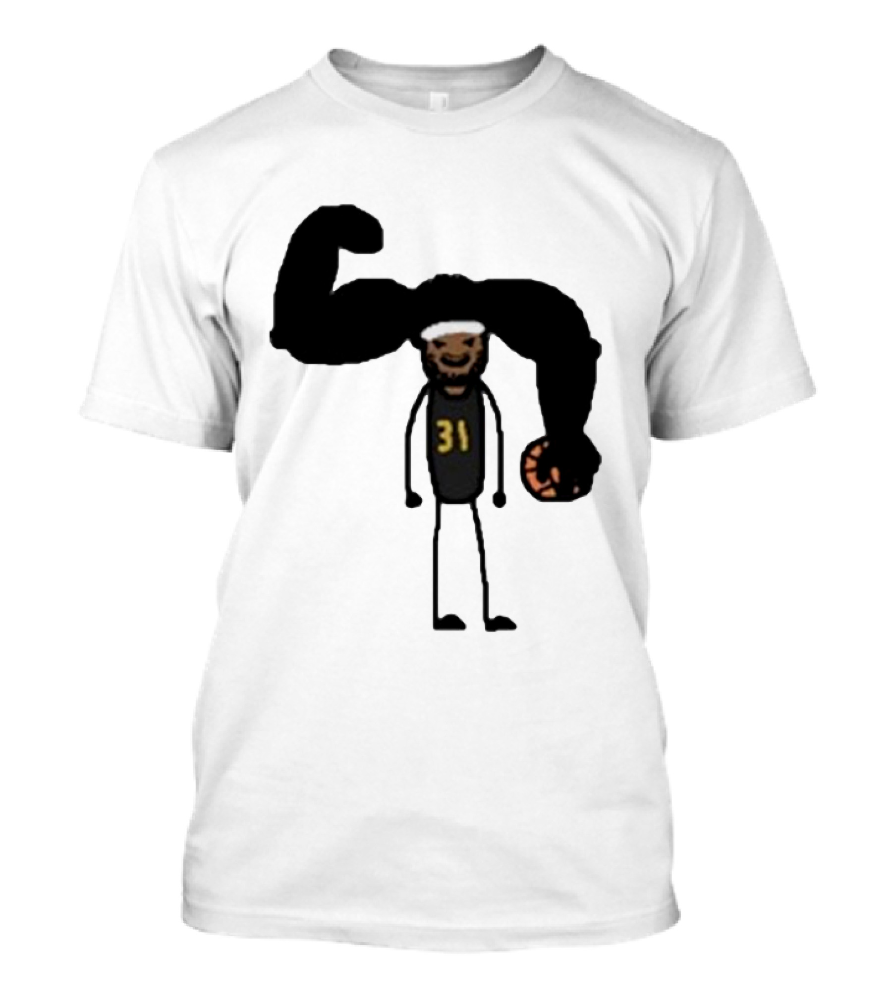 Paint The Fro Basketball Player Number 31 Basketball T-Shirt