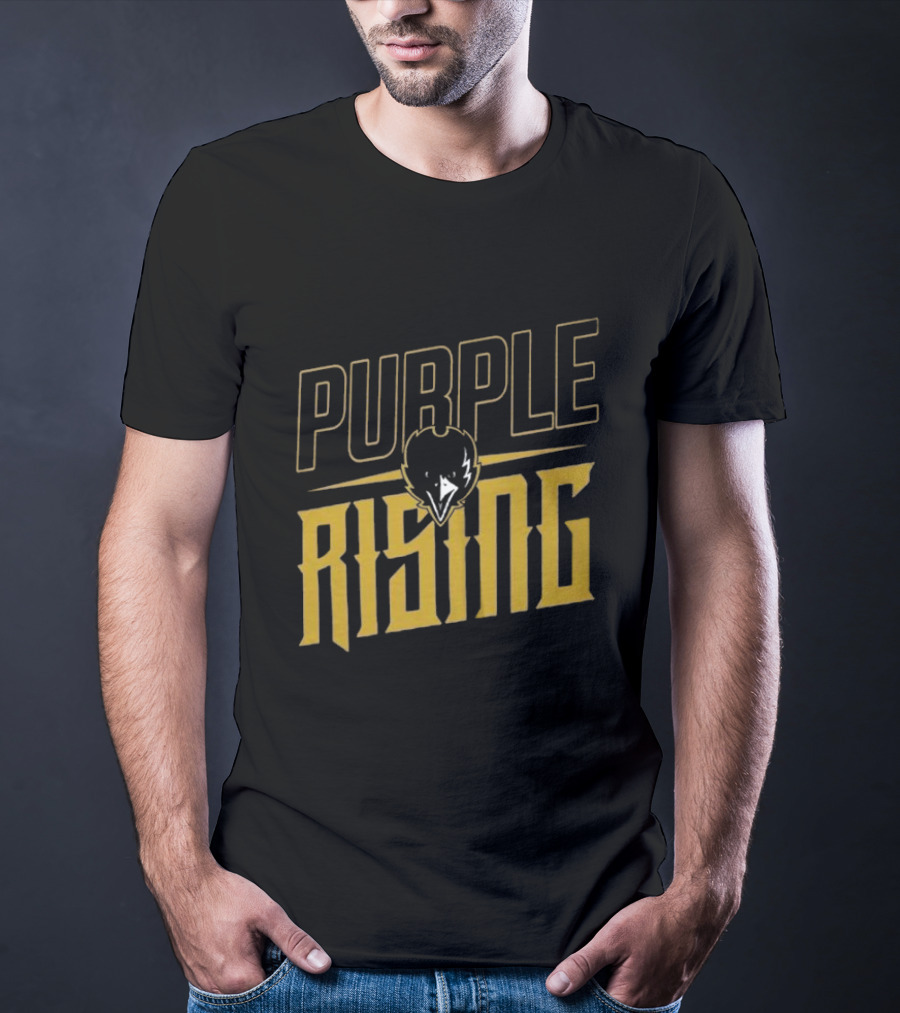 Purple Rising Baltimore Football Ravens Fans T-Shirt