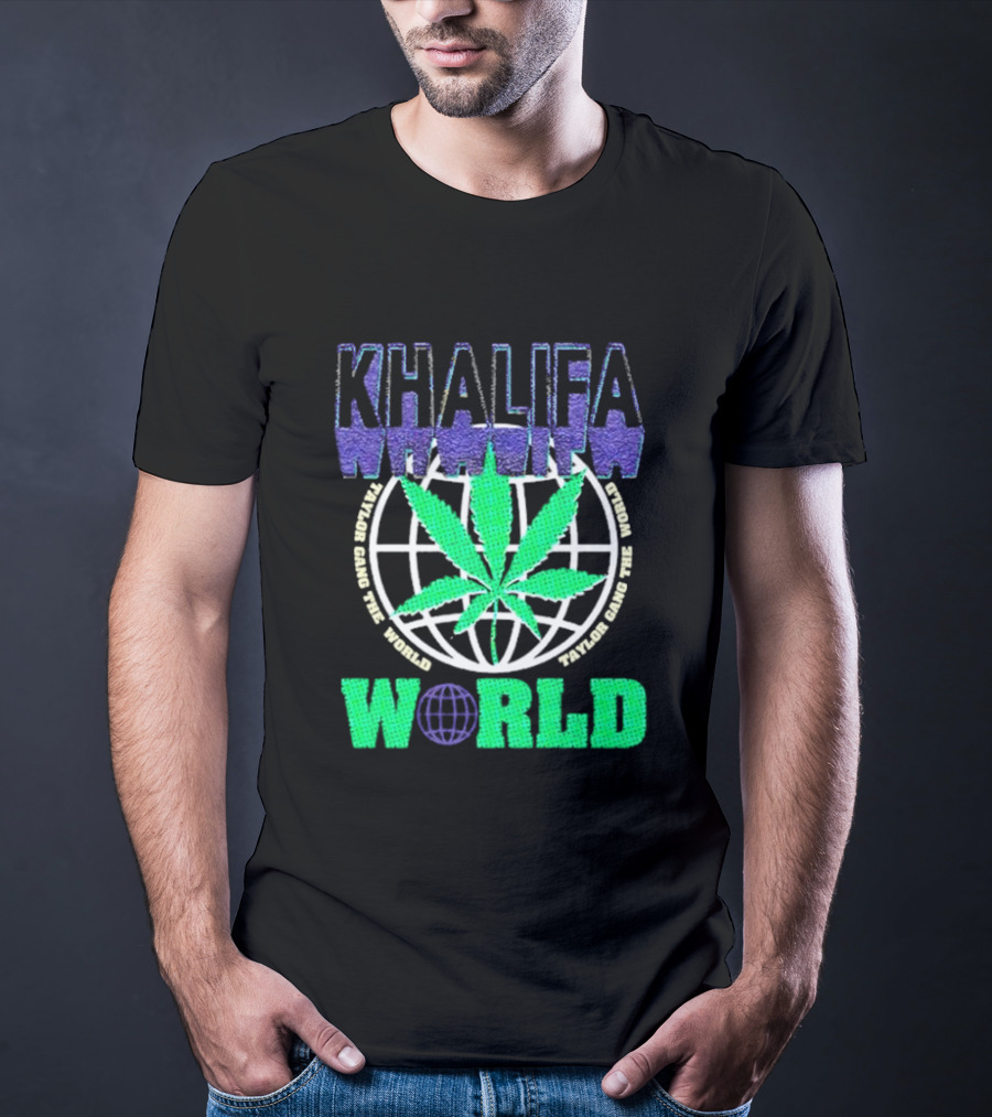 Khalifa Weed Taylor Gang The World T-Shirt