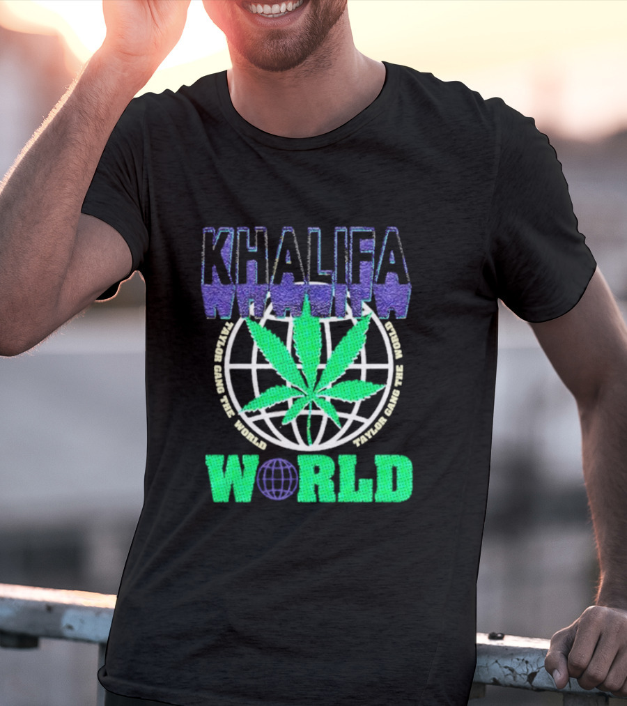 Khalifa Weed Taylor Gang The World T-Shirt