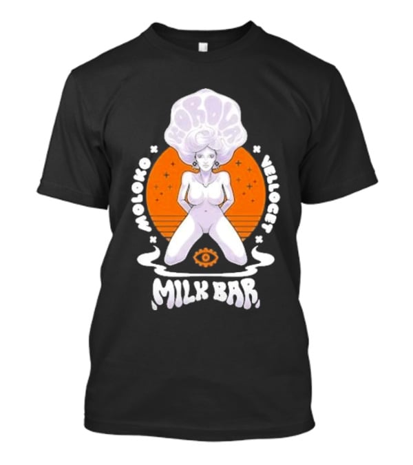 Korova Milk Bar Moloko Vellocet A Clockwork Orange Alex Malcolm McDowell T-Shirt