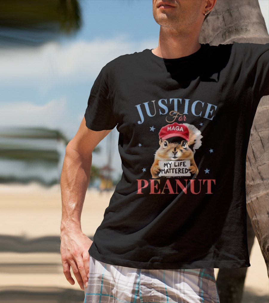 Justice For MAGA My Life Mattered Peanut T-Shirt