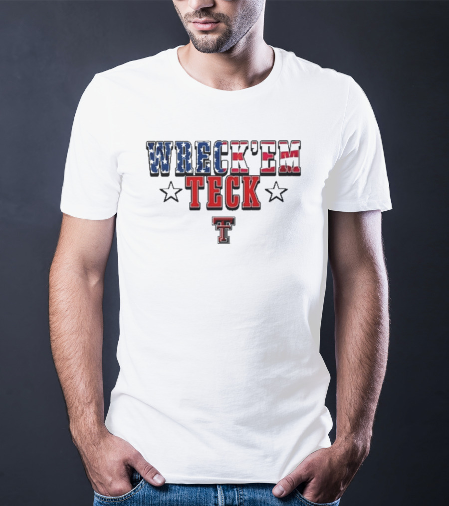 Wreck’em Tech Texas Stars TTU Sports T-Shirt