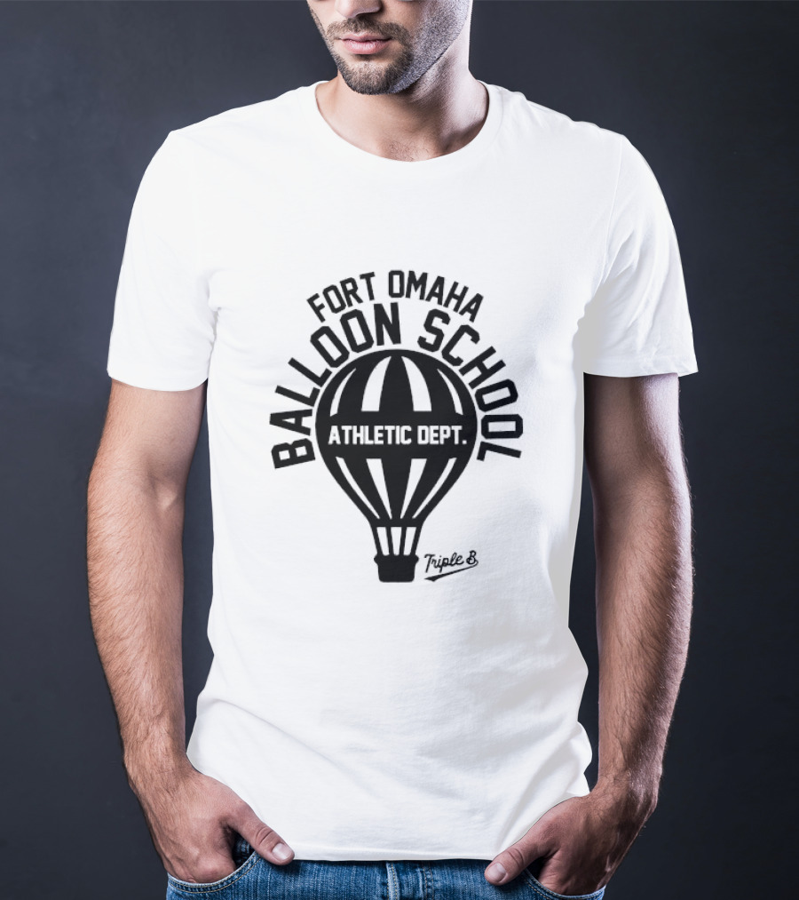 Fort Omaha Balloon School Athletic Dept Triple 8 Balloon T-Shirt