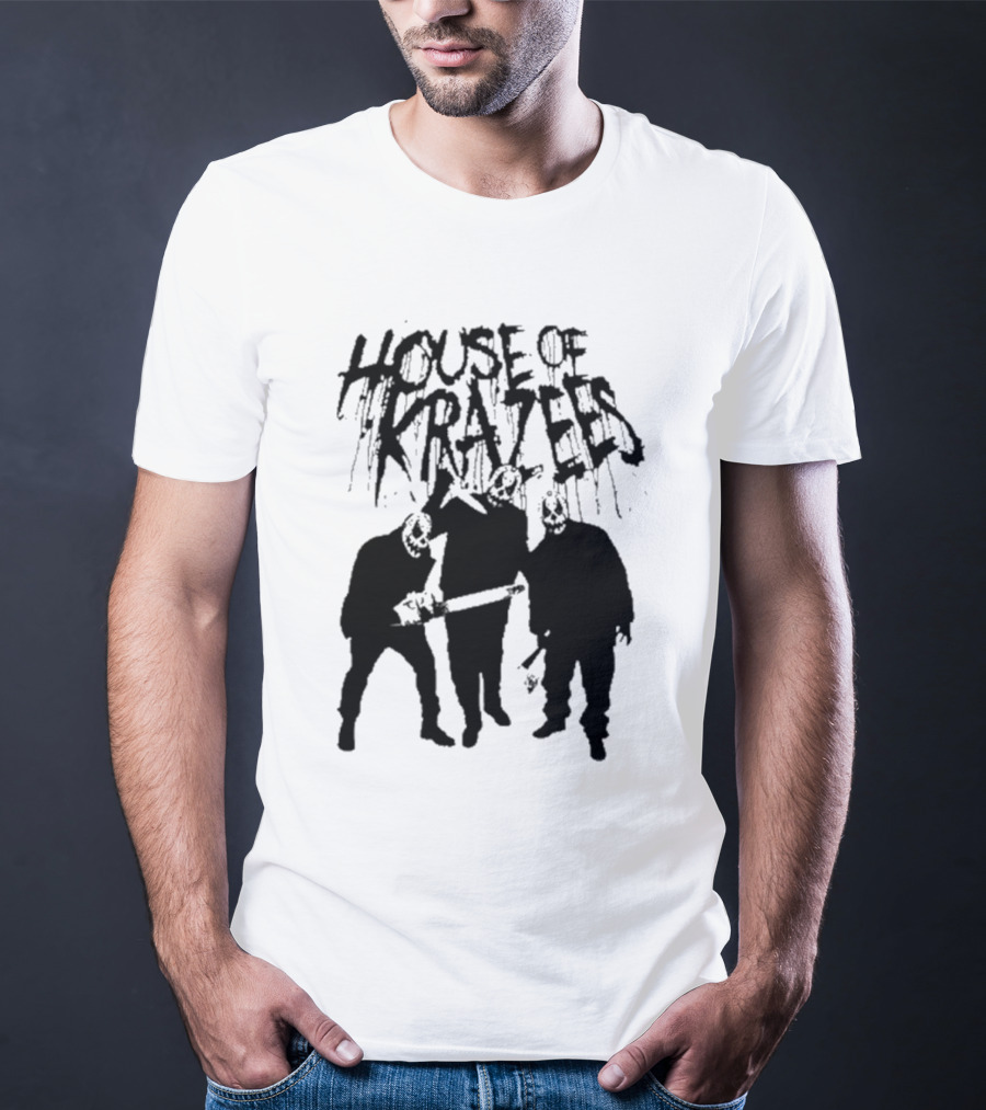 House Of Krazees MNE Stare Horror Mask Trio T-Shirt