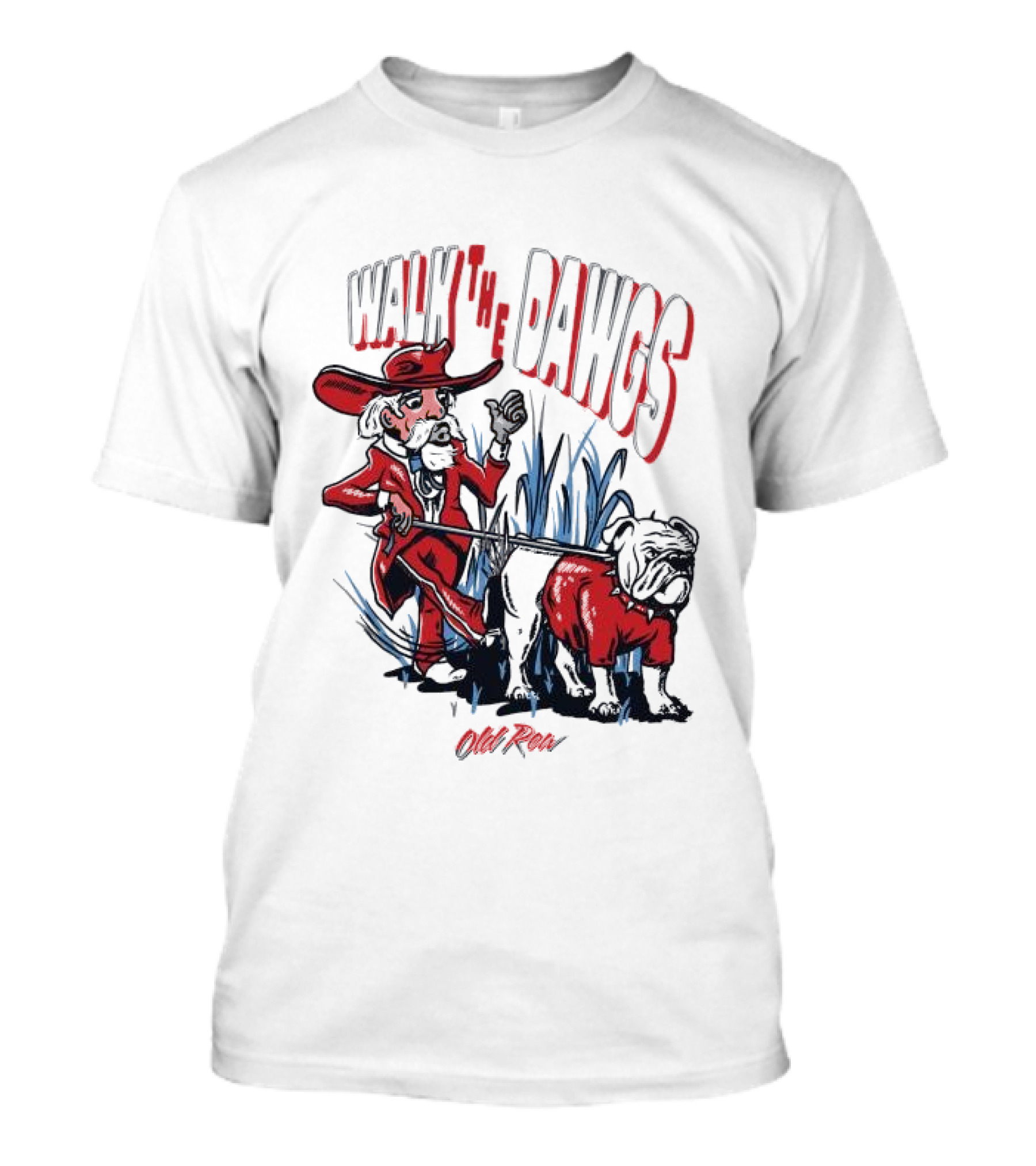 Walk The Dawgs Old Row Bulldog Cowboy T-Shirt
