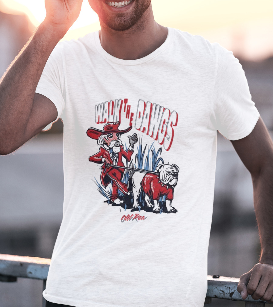 Walk The Dawgs Old Row Bulldog Cowboy T-Shirt