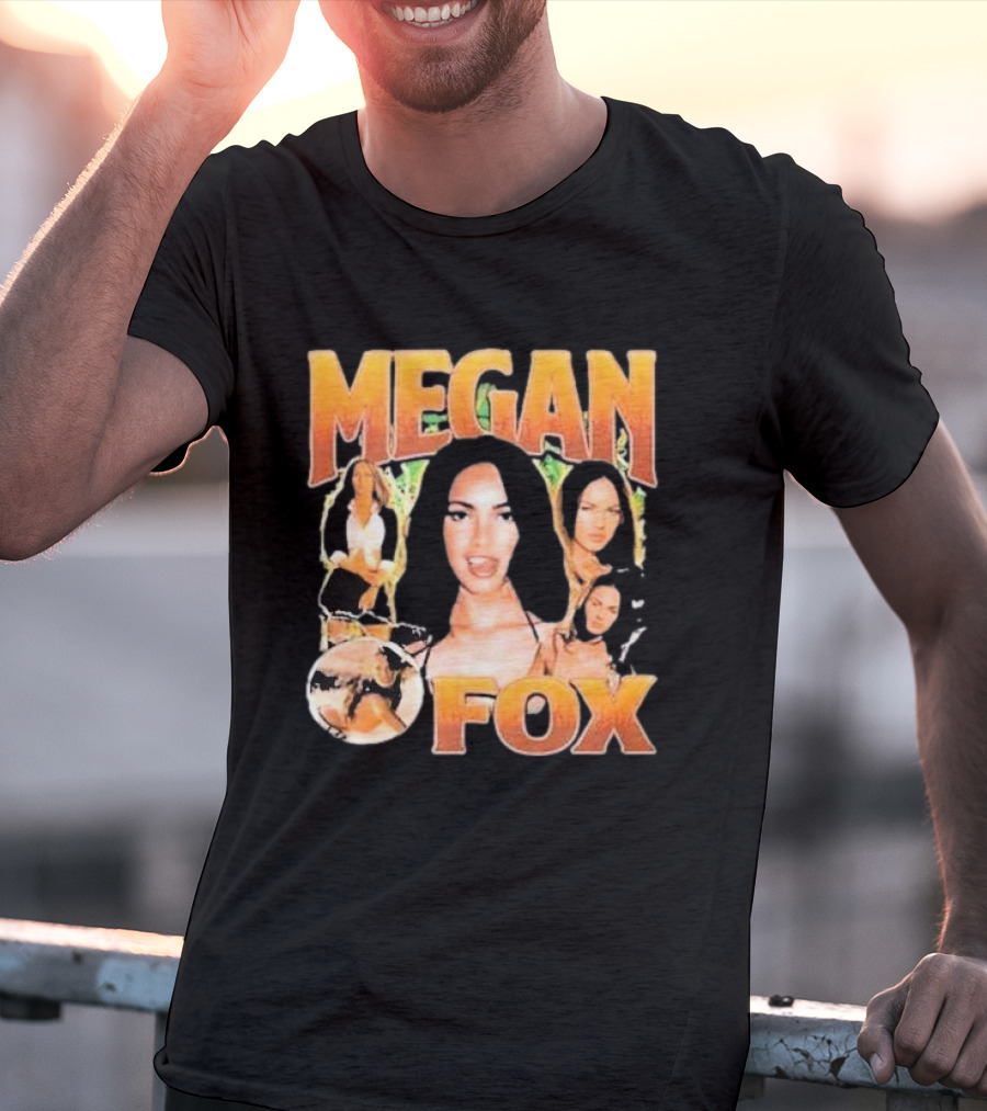 Megan Fox 90s Retro Collage T-Shirt