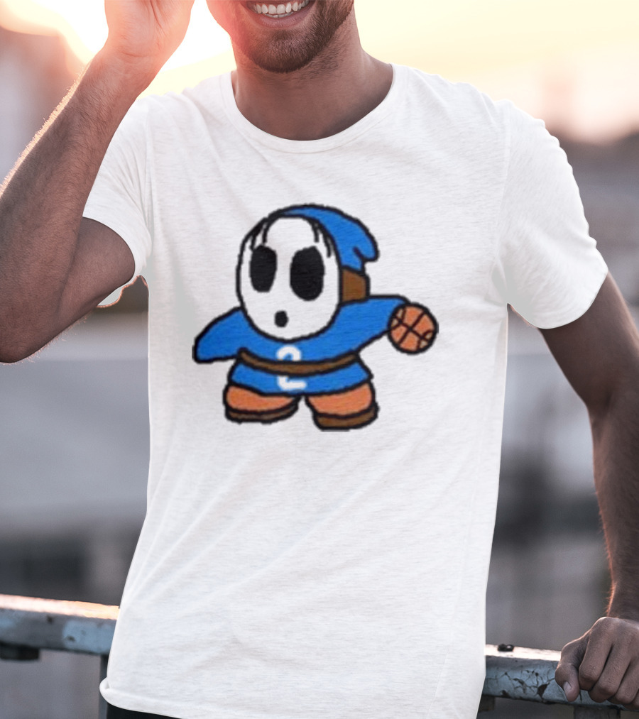 Shy Gilgeous Alexander Basketball Shy Guy Blue 2 T-Shirt