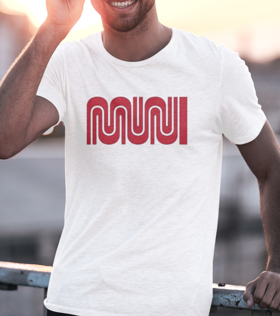 Muni Red Logo Ringer T-Shirt