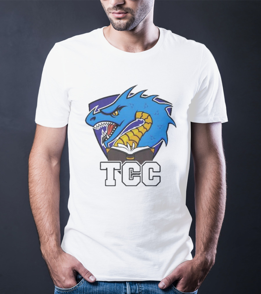 Tolarian Community College Sportsball Dragon Emblem TCC T-Shirt