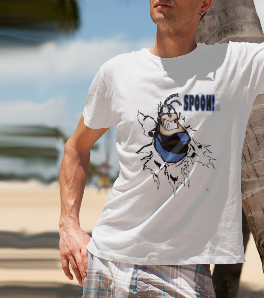 The Tick Cartoon Hero SPOON T-Shirt