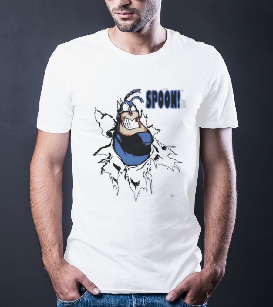 The Tick Cartoon Hero SPOON T-Shirt