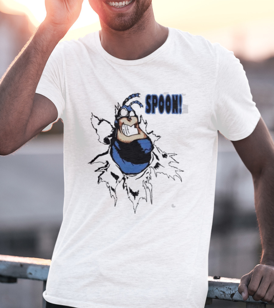 The Tick Cartoon Hero SPOON T-Shirt