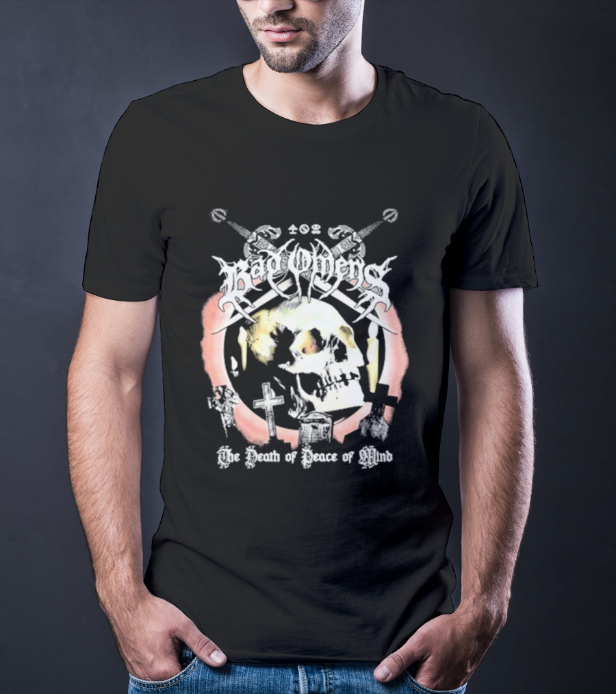 Bad Omens The Death Of Peace Of Mind Skull Cross Grave Swords T-Shirt