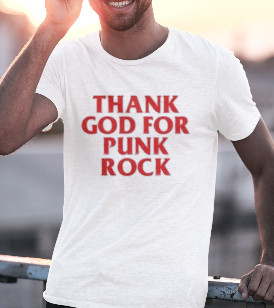 Thank God For Punk Rock Travis Barker Blink 182 T-Shirt