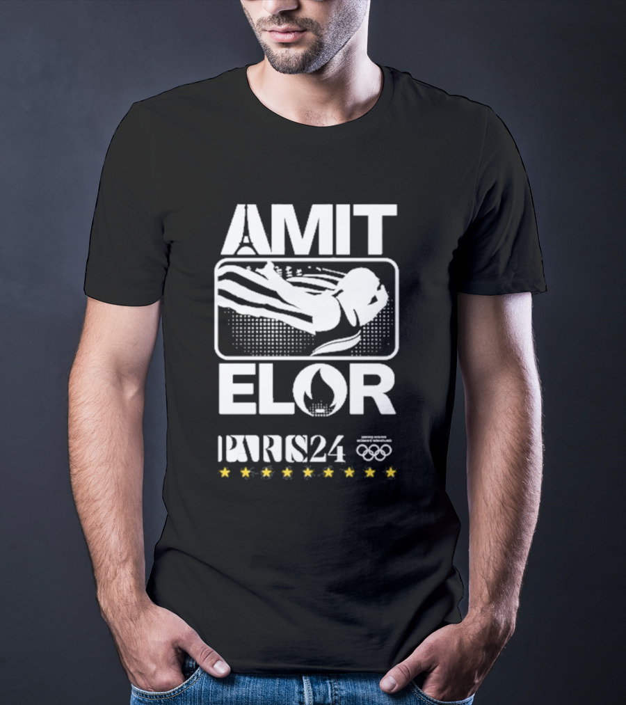 AMIT ELOR PARIS 24 OLYMPICS SWIMMING ICONS T-Shirt