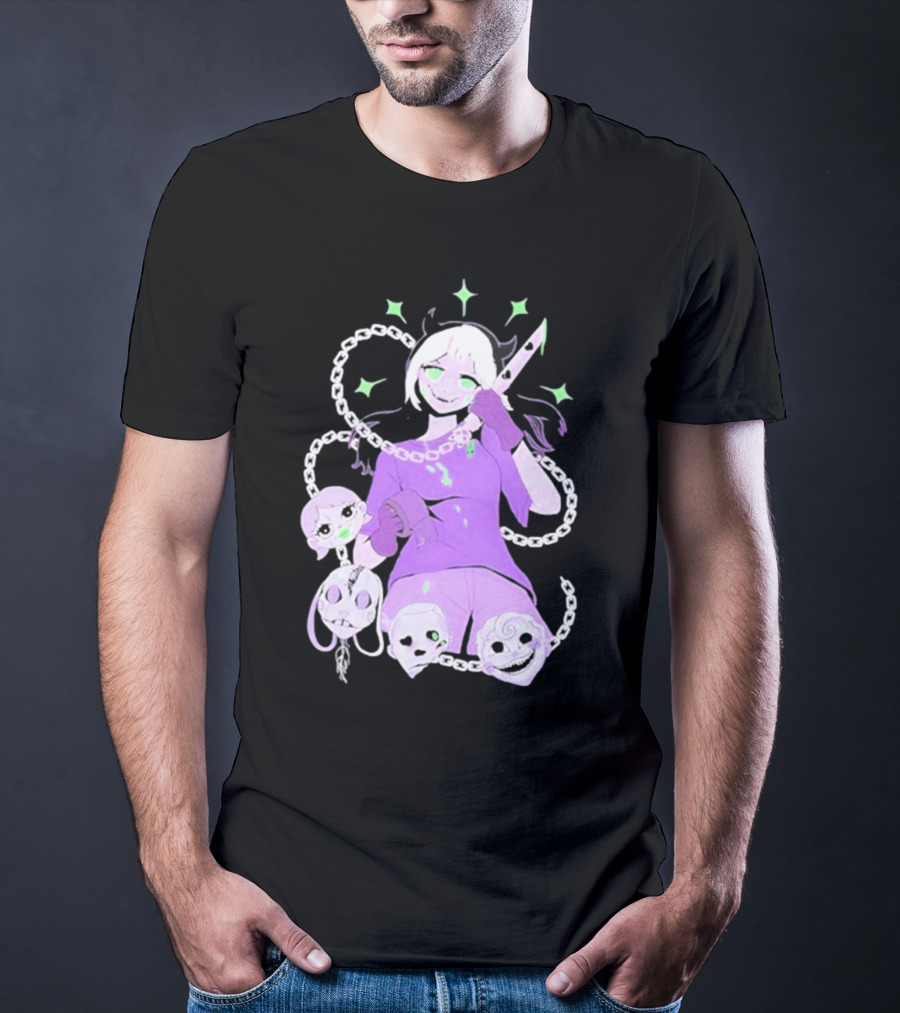 Aspen Chained Masked Figure With Chains And Masks T-Shirt