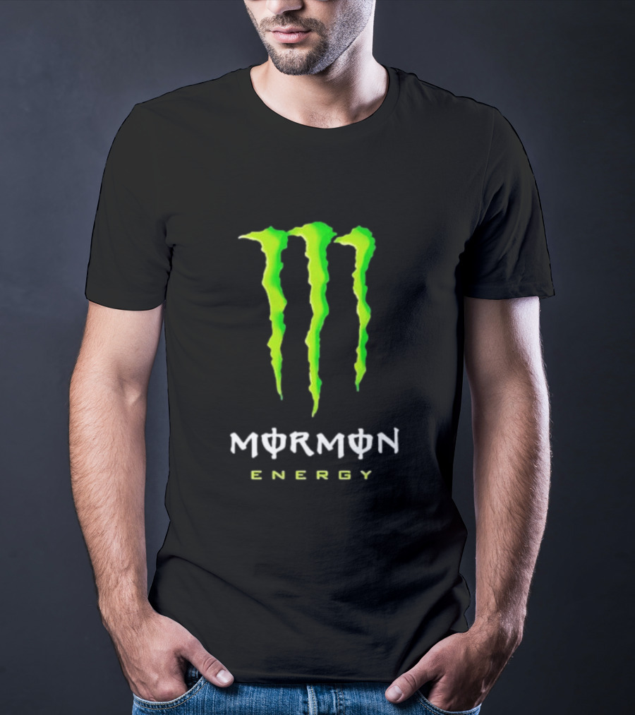 Monster Mormon Energy Green Claw T-Shirt