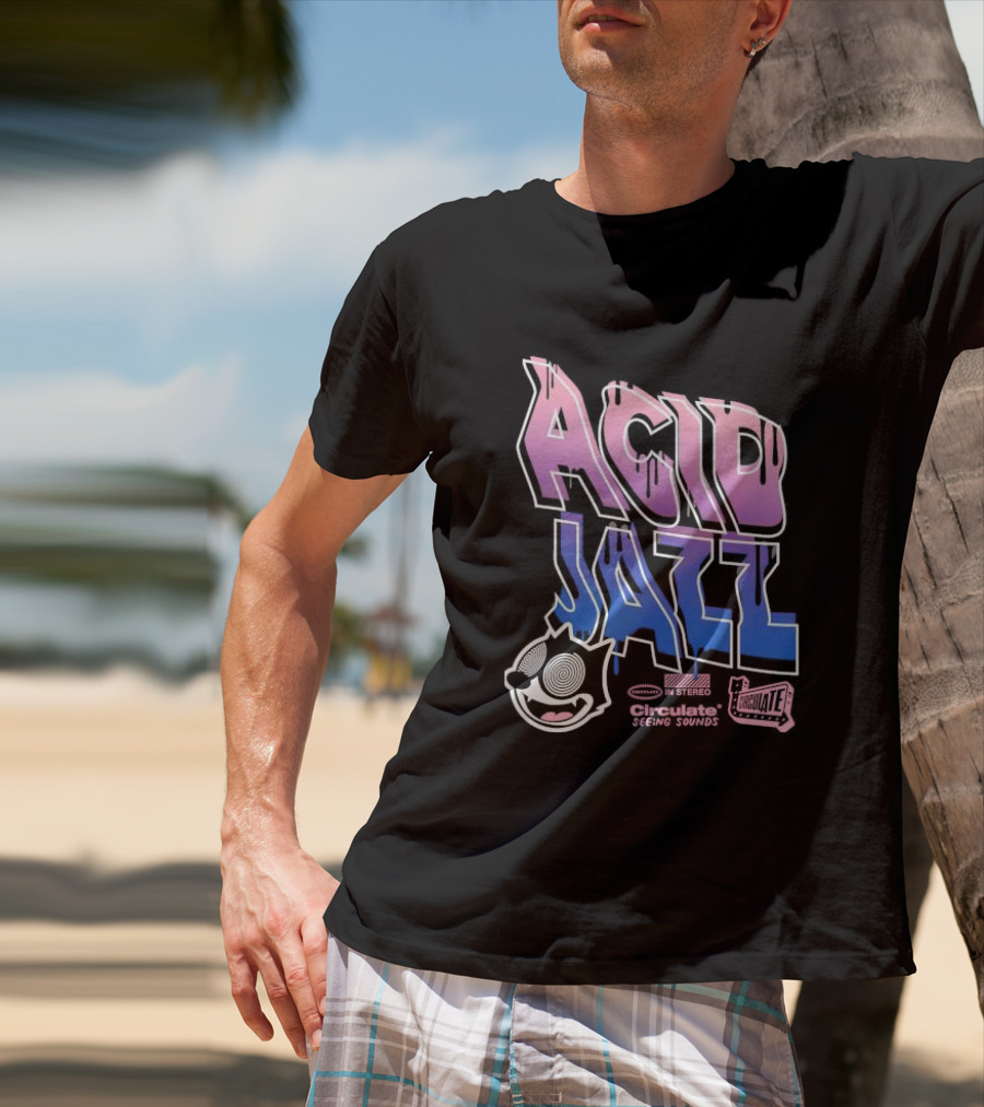 Acid Jazz Circulate Seeing Sounds Housecat In Stereo T-Shirt