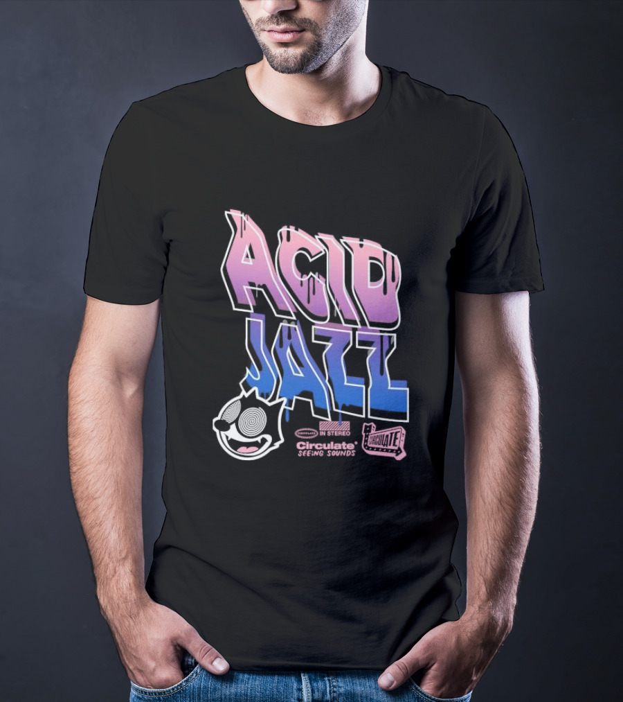 Acid Jazz Circulate Seeing Sounds Housecat In Stereo T-Shirt