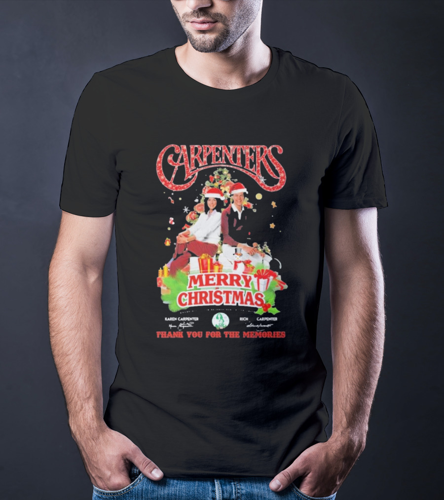 Carpenters Merry Christmas Thank You For The Memories Karen Rich Signature T-Shirt
