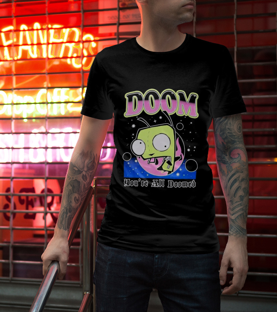 Invader Zim GIR Doom You're All Doomed Space T-Shirt
