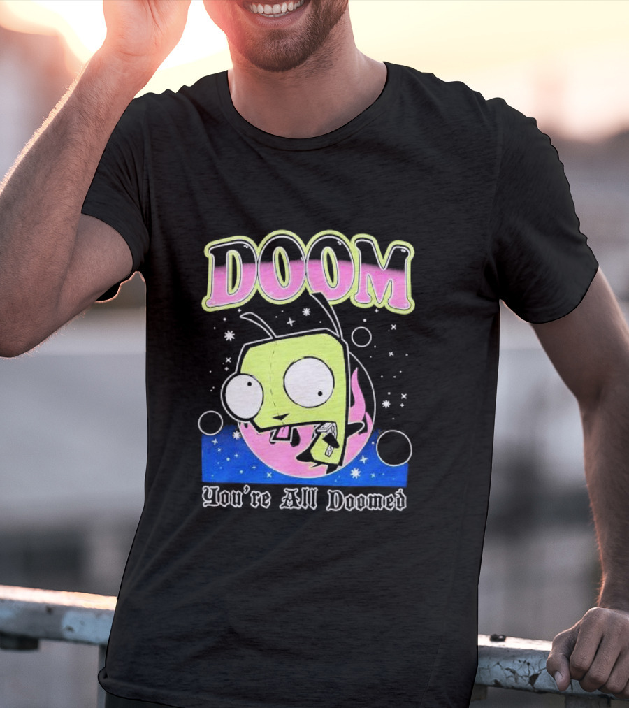 Invader Zim GIR Doom You're All Doomed Space T-Shirt
