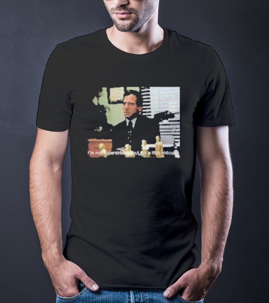 Michael Scott Office Humor I'm Not Superstitious But I'm A Little Stitious T-Shirt