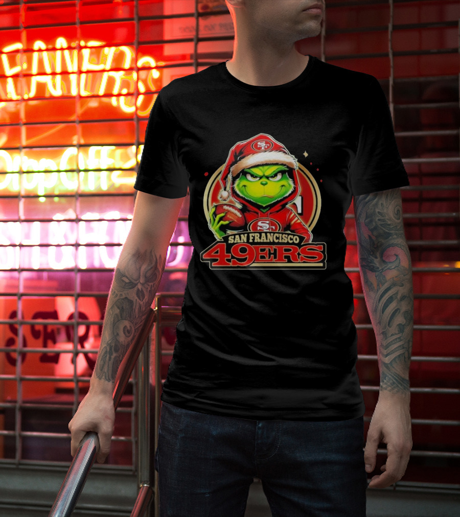 The Grinch San Francisco 49ers Football Mashup T-Shirt