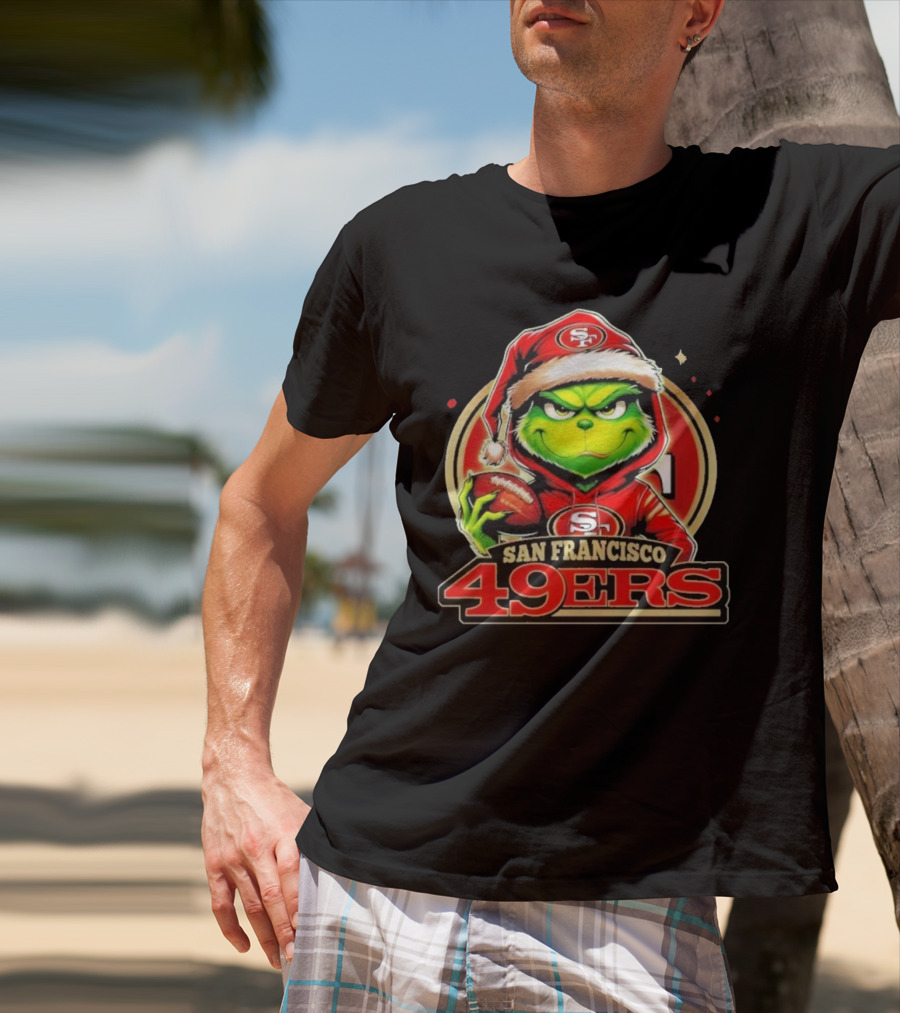 The Grinch San Francisco 49ers Football Mashup T-Shirt