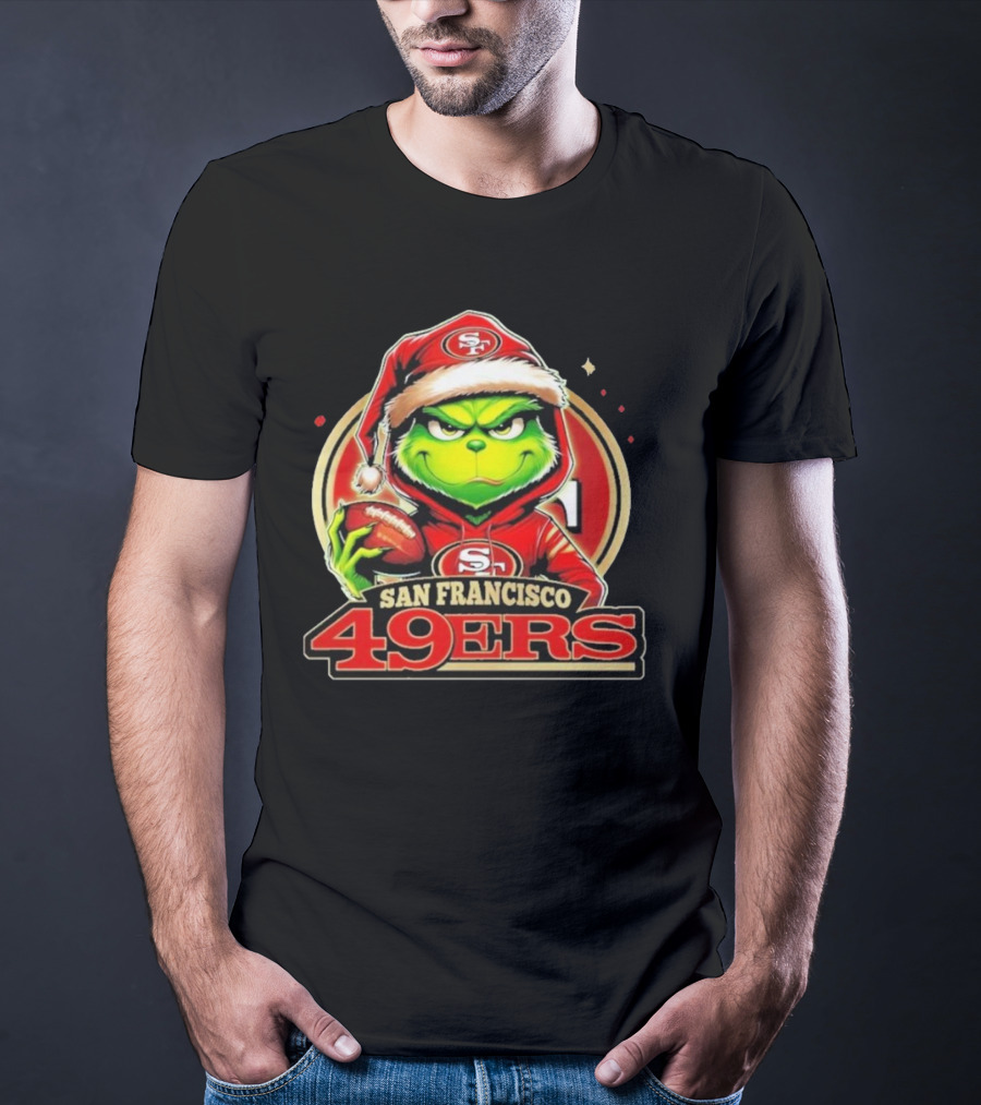 The Grinch San Francisco 49ers Football Mashup T-Shirt