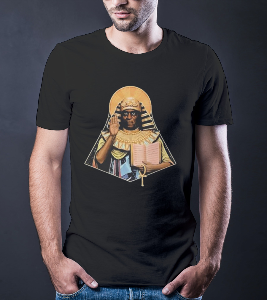 The Jazz Estate Saint Sun Ra Pharaoh Ankh Book Image T-Shirt
