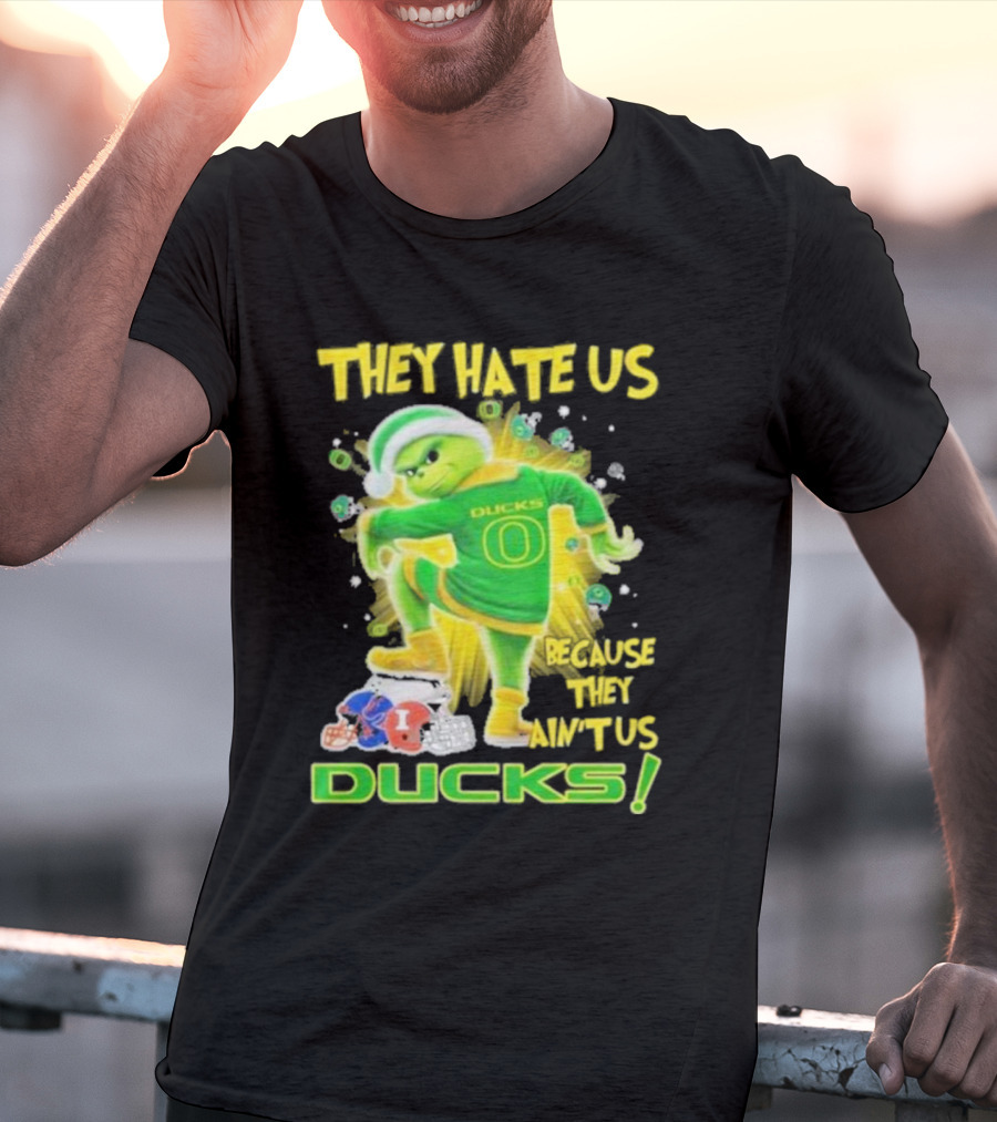 They Hate Us Because They Ain't Us Ducks Merry Christmas T-Shirt