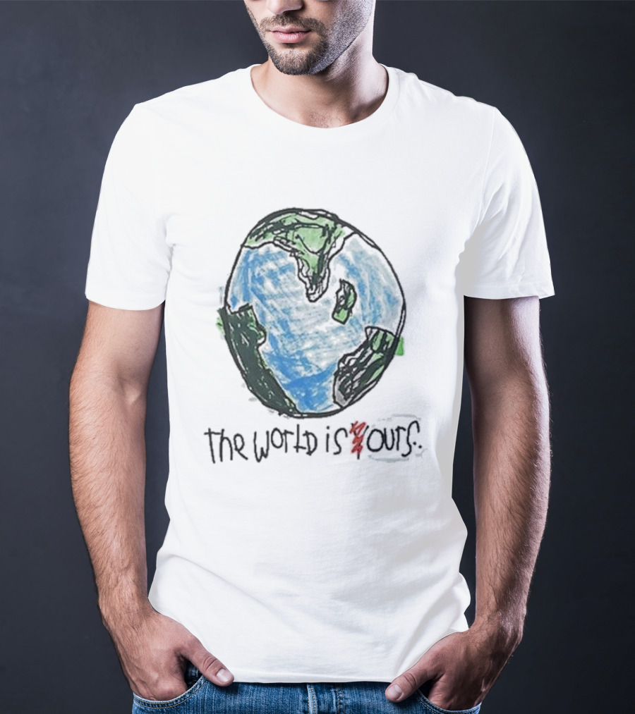 After School Special The World Is Yours Earth Drawing T-Shirt