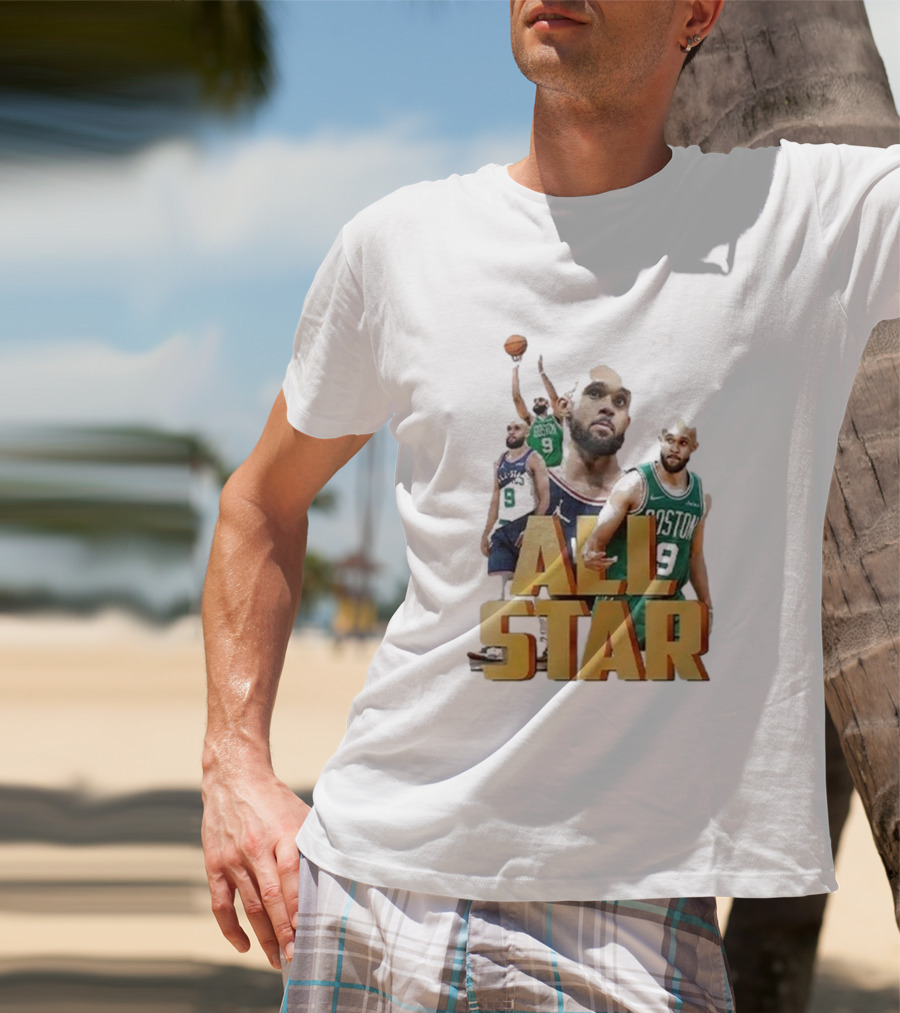 Boston Celtics Derrick White All-Star Player Portrait Collection T-Shirt