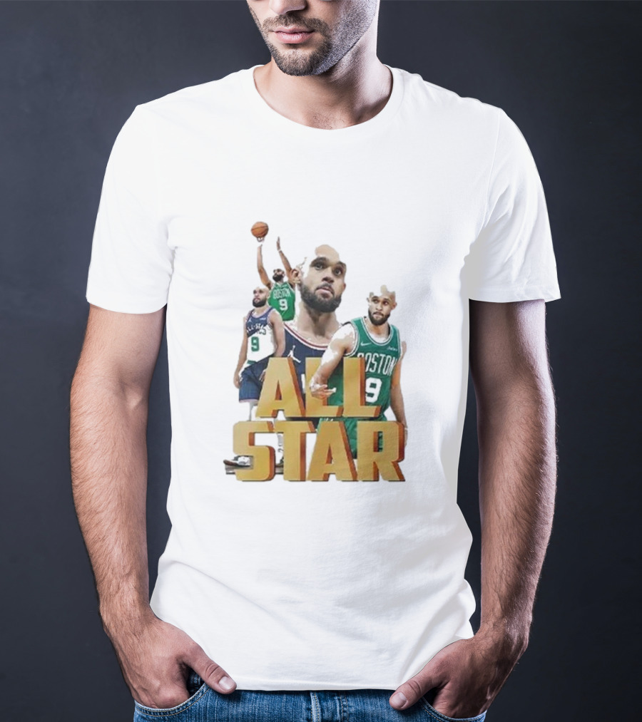 Boston Celtics Derrick White All-Star Player Portrait Collection T-Shirt