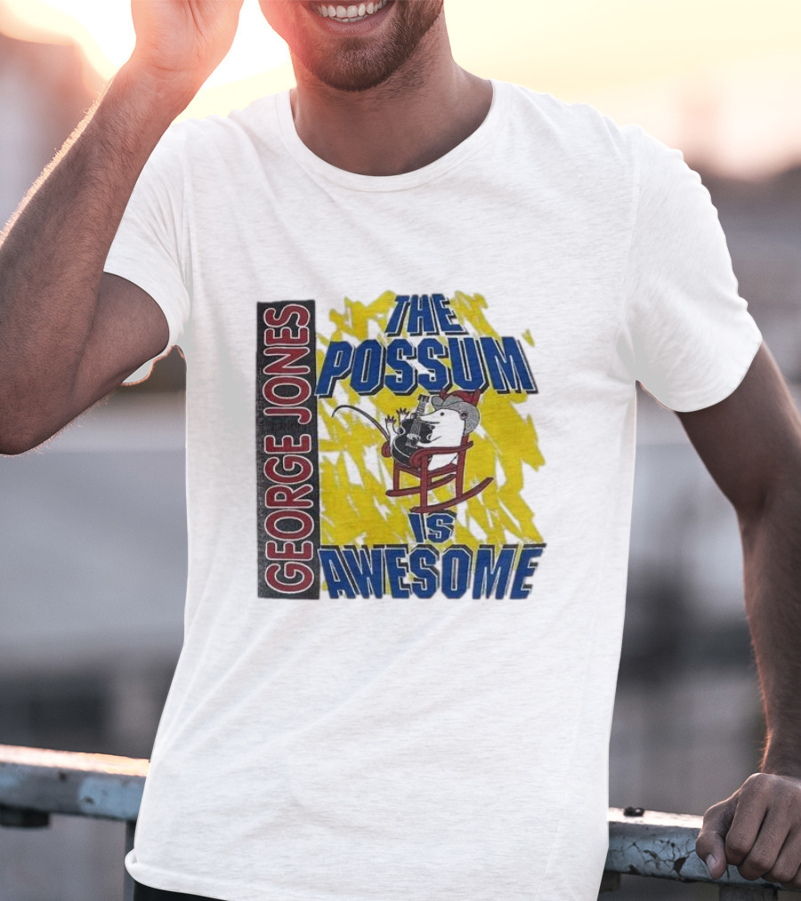 George Jones The Possum Is Awesome Rockin Chair T-Shirt