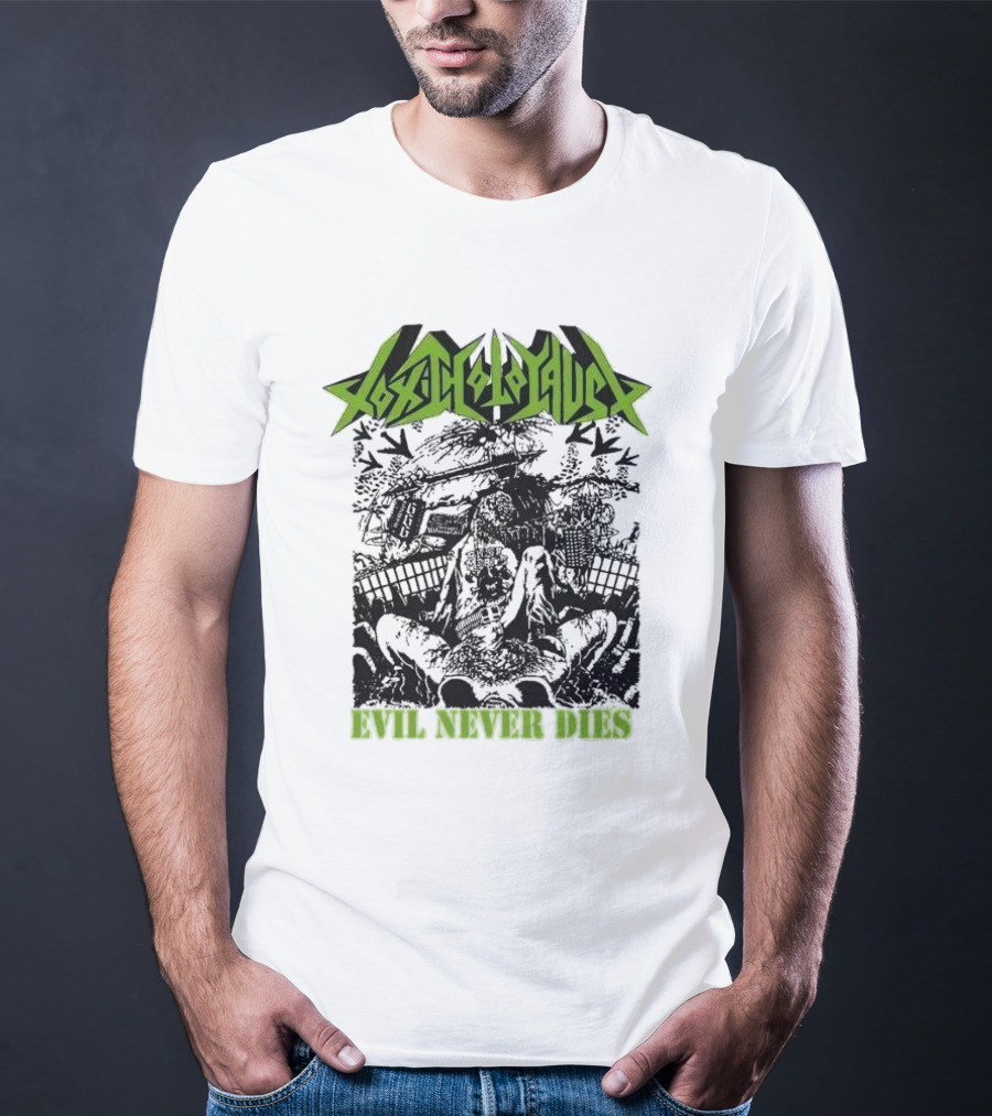 Toxic Holocaust Evil Never Dies Monster Earth Apocalypse Print T-Shirt
