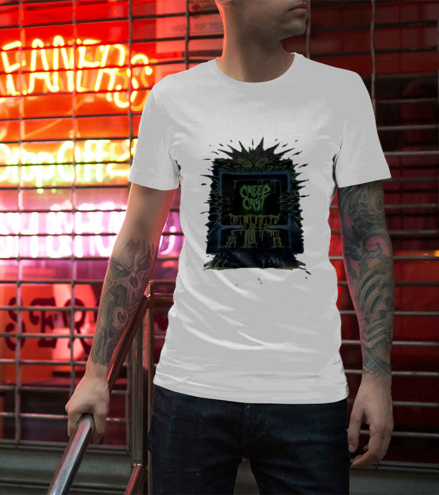 Creep Cast Horror Computer Monster Who Up Creepin T-Shirt