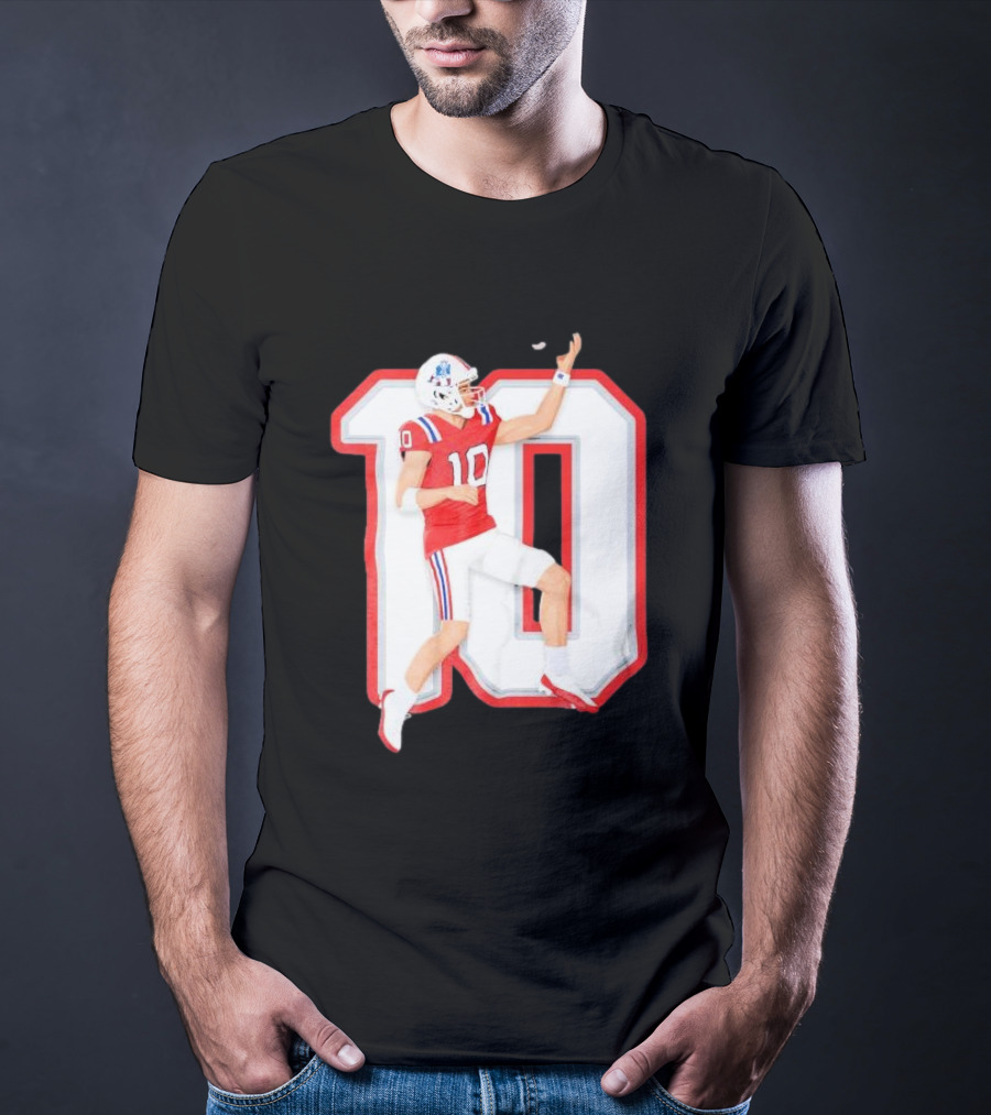 Air Maye Touchdown Flip Football Jersey Number 10 T-Shirt