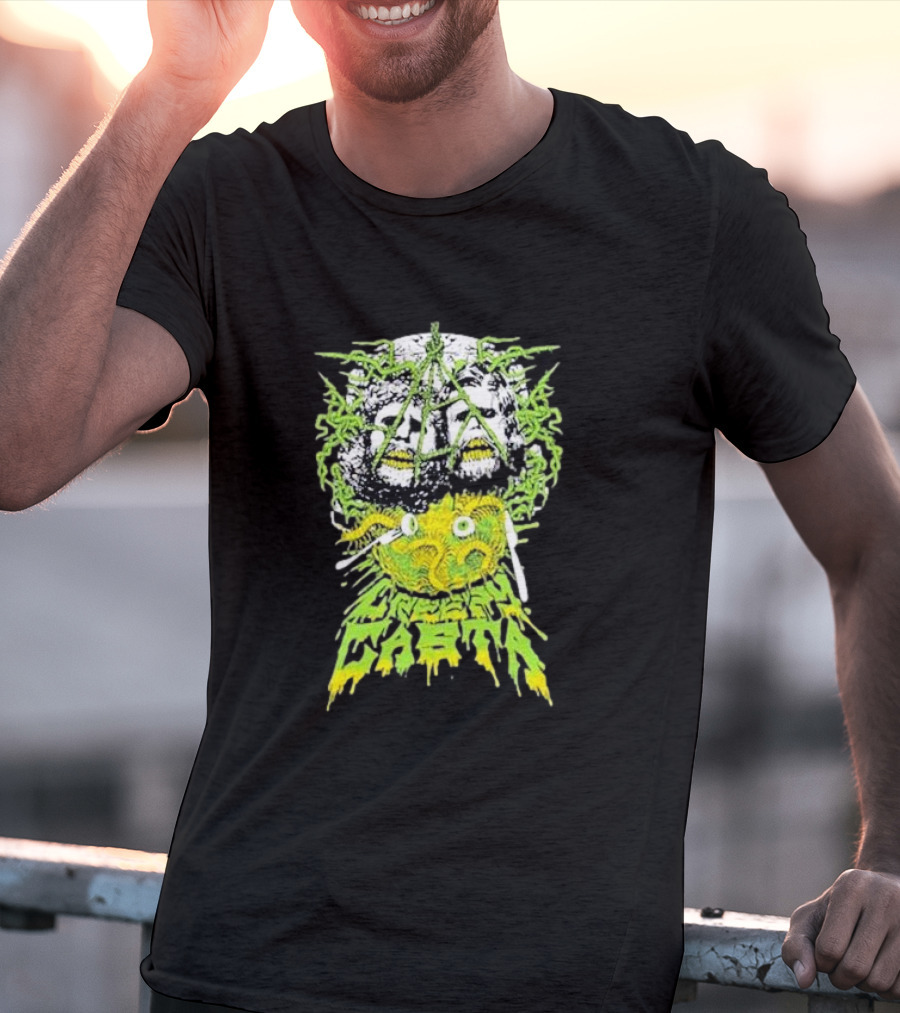 Creepycasta Creepy Tentacled Skull Neon Eyes T-Shirt