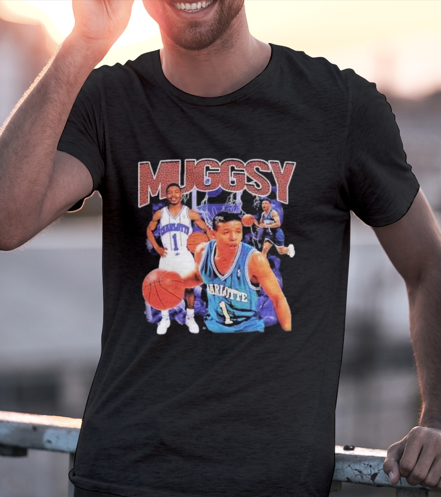 Muggsy Bogues Charlotte Basketball Legend T-Shirt