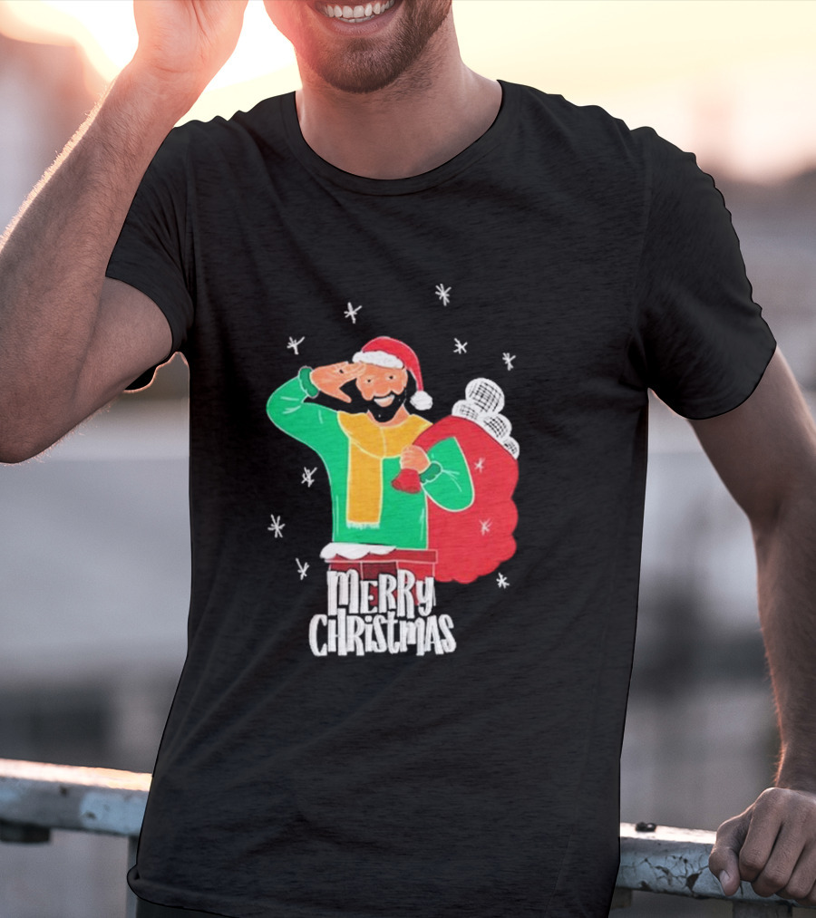 Merry Christmas Jb Gill Santa Holiday Collection T-Shirt
